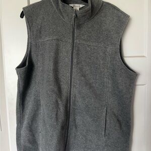 Natural Reflections Men's Dark Gray Full-Zip Fleece Vest